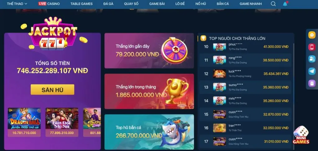 Hình ảnh đa dạng các trò chơi cá cược tại Sanvip